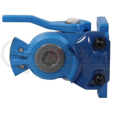 12-316 by PHILLIPS INDUSTRIES - Air Brake Service Gladhand Coupler with Shut-Off Petcock - Surface Mount, Blue