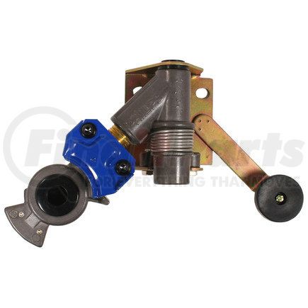 12-450623 by PHILLIPS INDUSTRIES - Gladhand - 45 deg. with Anodized Service, Blue, 3/8 in. Female Pipe Thread, Bottom