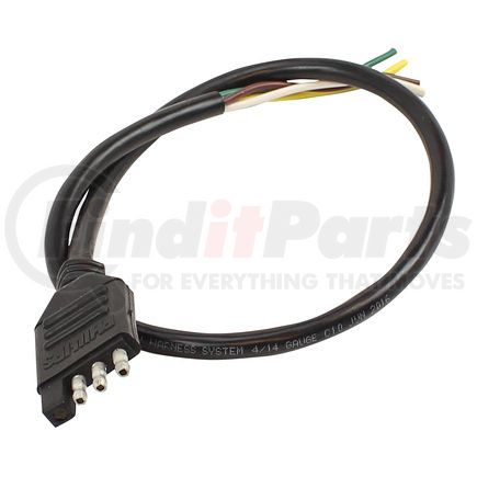 15-426-024 by PHILLIPS INDUSTRIES - Trailer Power Cable Plug - Sta-Dry 4-Way Molded Flat Connectors