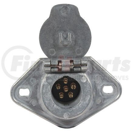 15-600 by PHILLIPS INDUSTRIES - Trailer Receptacle Socket - 6-Way, Wire Insertion, Split Pin