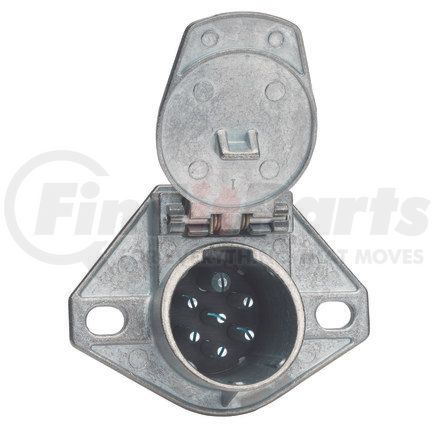 15-720B by PHILLIPS INDUSTRIES - Trailer Receptacle Socket - 7-Way, Zinc Die-Cast, 2 Holes, Split Pin, Individually Bagged