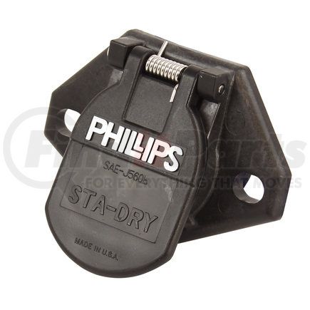 16-720 by PHILLIPS INDUSTRIES - Trailer Receptacle Socket - 2 Holes, Wire Insertion, Split Pin