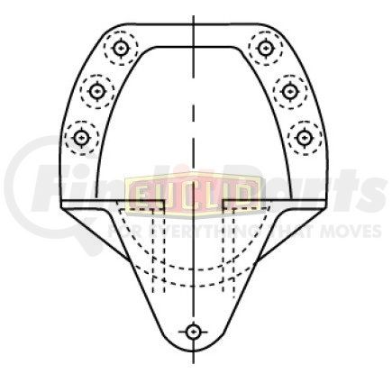 Euclid E7572A Suspension Hardware Kit Suspension Hanger Assembly - Drive Axle Hanger