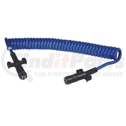 19-4710 by PHILLIPS INDUSTRIES - Trailer Power Cable Plug - 4-Way, 10', Coiled, with THERMOSEALED Plug