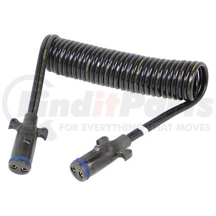 23-23276 by PHILLIPS INDUSTRIES - Trailer Power Cable - Liftgate, Dual Pole Coiled 2/4 Ga. with Molded Plug