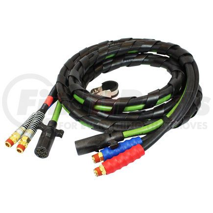 30-1177 by PHILLIPS INDUSTRIES - Air Brake Hose and Power Cable Assembly - 15 Feet with M7 Plugs, Black