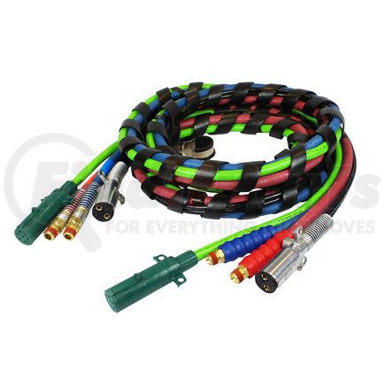 30-2257 by PHILLIPS INDUSTRIES - Air Brake Hose and Power Cable Assembly - 12 ft., Quick Connect Plugs Rubber Air Lines