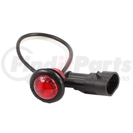 51-34312 by PHILLIPS INDUSTRIES - Marker Light - Red, Sealed Housing, with 16 Ga., 8 in. Wire Leads