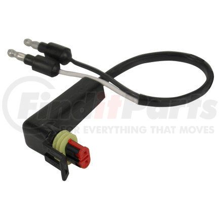 51-96319 by PHILLIPS INDUSTRIES - Marker Light Connector - 90 Degree 2 Pin Amp Connector with Sta-Dry Molded Boot