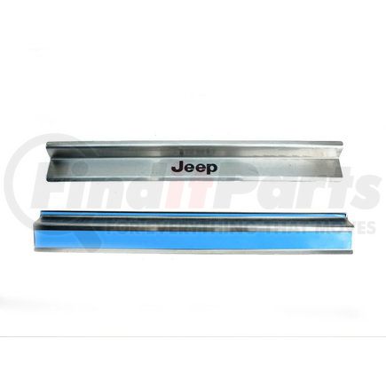 82210108AC by MOPAR - Door Sill Plate Set - Stainless Steel, with Jeep Logo, for 2007-2017 Jeep Wrangler & 2018 Wrangler JK