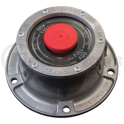 343-4108 by STEMCO - Wheel Hub Cap - With Pipe Plug