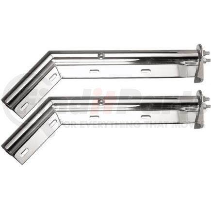 648S-SL by ROADMASTER - Stainless steel spring-loaded mud flap hanger, round tube style, 45 degree angled (one pair) 1-1/8" (bolt center to center)