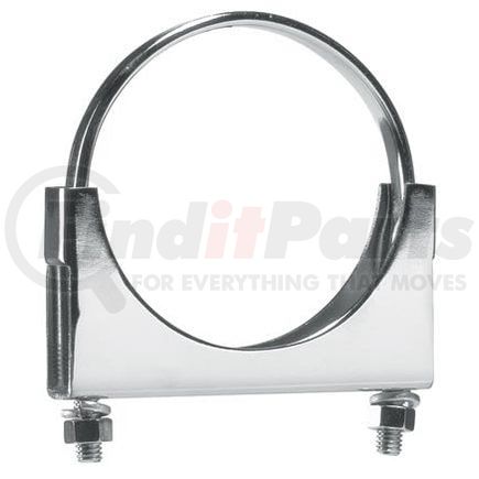 1001 by ROADMASTER - 4" Exhaust Clamp. Chrome Heavy Duty Steel