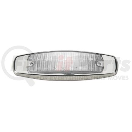 1806-2RC by ROADMASTER - Red Clear Lens 12 LED Marker Light. Bezel. Wire Lead, Bullet, Ring