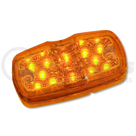 1826-2A by ROADMASTER - Amber 12 LED Marker Light. Reflex lens. 2 Wire Lead
