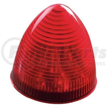 1825-1R by ROADMASTER - 2-1/2" Red Beehive 13 LED Light. 2-Prong connection