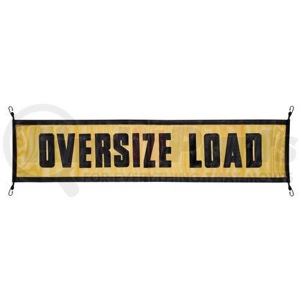 2199-72B by ROADMASTER - Oversized Load Sign. Vinyl Mesh, 15" x 72" with Bungee Hooks