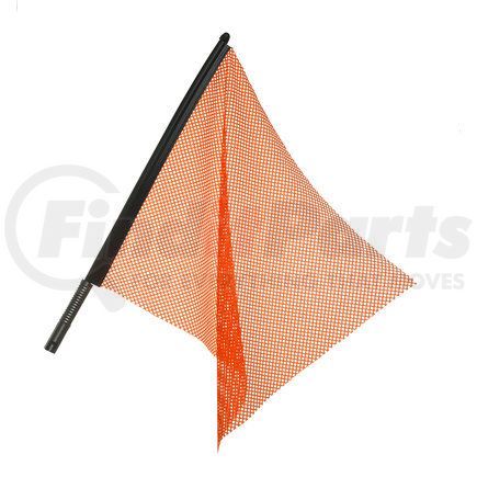 2300-ORANGE by ROADMASTER - Orange Safety Warning Mesh Jersy Flag with Stainless Steel Mounting Bracket