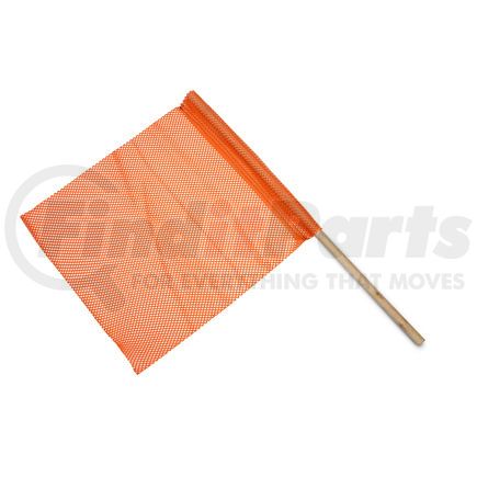 2330-JO by ROADMASTER - Orange High Visibility Jeresy Flag with 3/4" x 30" Wood Dowel