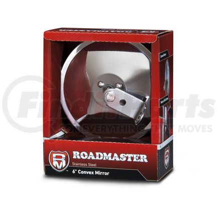4060S by ROADMASTER - 6" Convex mirror head with smooth back, center mount.