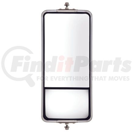 4130S by ROADMASTER - 7" x 16" Hheavy duty mirror with convex glass, 5/16" mounting bolt.