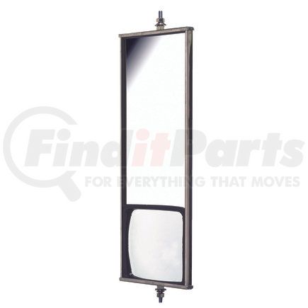4105S by ROADMASTER - 6-1 /2" x 16" Mirror with bottom wide view convex.  5/16" mounting bolt.