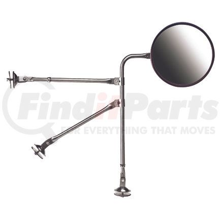 4221S by ROADMASTER - Stainless steel heavy duty tripod mirror bracket with 7-1/2" mirror.