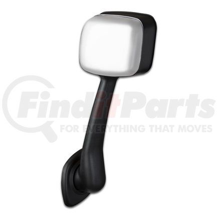 4225FLC by ROADMASTER - Hood Mirror for Freightliner Cascadia. Drivers Side. Chrome Back