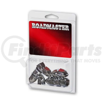 Roadmaster P010-10 Wheel Lug Bolt Cap 7/16" X .735" Chrome ABS nut cover