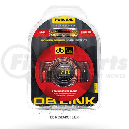PWR4ANL by DB LINK - Amplifer Installation Kit - Amplifier Wiring Kit, 12V, 4 Gauge