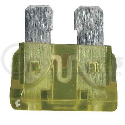 ATC2025 by THE INSTALL BAY - Wiring Fuse - ATC Fuse, Yellow, 20 Amp, 2-Prong