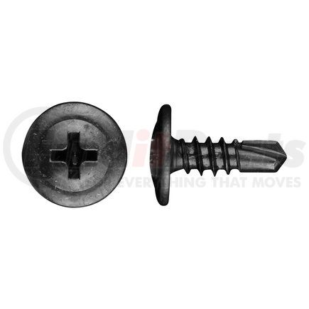 PWHT812 by THE INSTALL BAY - Screw - Phillips Wafer Head Tek Screws, #8 x .50", Black