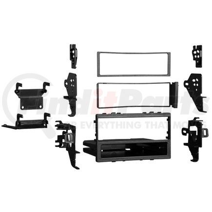 997898 by METRA ELECTRONICS - Dash Kit, Single DIN/ISO Radios, with Rear Support Bracket Radio Housing/Radio Housing Trim Plate/Radio Housing Bracket