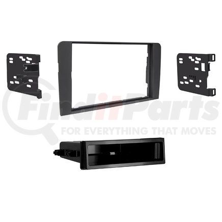 999109B by METRA ELECTRONICS - Radio Installation Kit - Single DIN Radio with Storage Pocket/Double DIN Radio