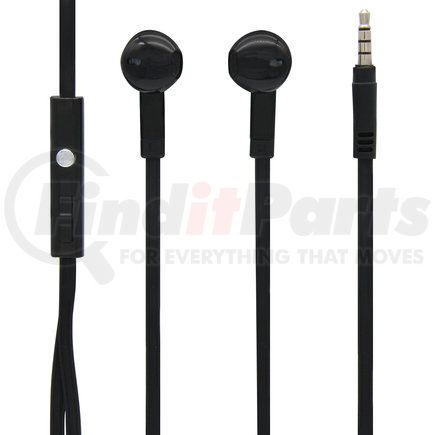 MBS10241 by MOBILE SPEC - Earplugs - Stereo Earbuds, with In-Line Mic, Black