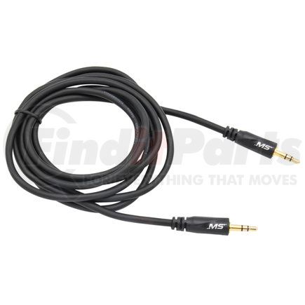 MBS12101 by MOBILE SPEC - Multi-Purpose Wire Cable - Audio Cable, Black, 8 ft., 3mm Molded Connectors