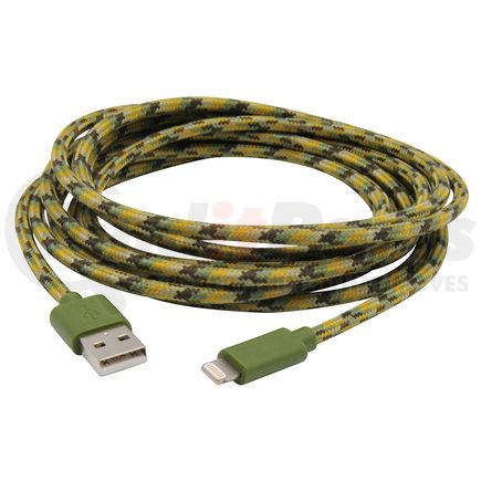 MB06625 by MOBILE SPEC - USB Charging Cable - Lightning To USB Cable, 10 ft., Camo