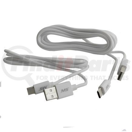 MB20C2PKW by MOBILE SPEC - USB Charging Cable - USB-C To USB Cable, White, 4 ft. and 8 ft.