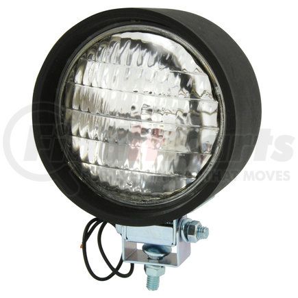 RP-5401 by ROADPRO - Utility Light - 4", Round, 12V, Sealed Beam, Heavy Duty, Black Plastic Housing, with Adjustable Metal Mounting Bracket