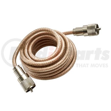 RP-8X9CL by ROADPRO - CB Radio Antenna Cable - Coaxial, 9 ft., Soldered PL-259 Connector, for use with Single CB Antenna SO-239 Stud Mount