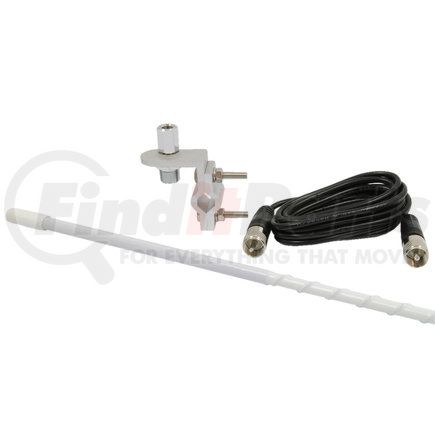 RP-83W by ROADPRO - Antenna - CB Antenna Kit, 3 ft., with 9 ft. Cable, White, 20 Gauge Copper Wire