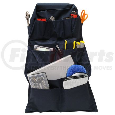 RPSB-14BL by ROADPRO - Seat Back Organizer - 14-Pocket, Blue, 29" H x 18" W, Water/Soil Resistant, Vinyl Backing