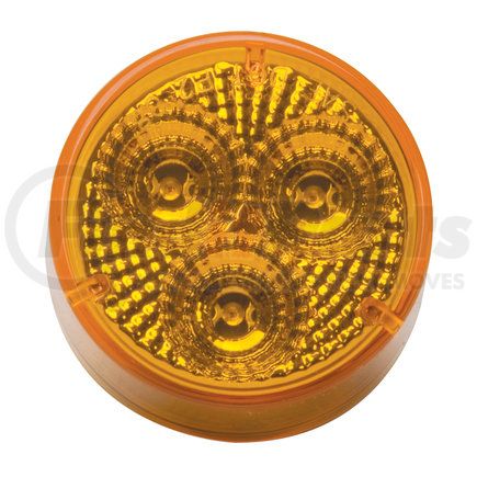 RP1030ADL by ROADPRO - Marker Light - Round, 2" Diameter, Amber, Diamond Lens, 2-Pin Connector, 3 LEDs