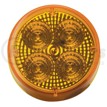RP1010ADL by ROADPRO - Marker Light - Round, 2.5" Diameter, Amber, Diamond Lens, 2-Pin Connector, 4 LEDs