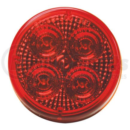 RP1010RDL by ROADPRO - Marker Light - Round, 2.5" Diameter, Red, Diamond Lens, 2-Pin Connector, 4 LEDs