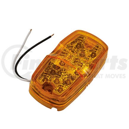 RP1375ADL by ROADPRO - Marker Light - 4" x 2", Amber, 13 LEDs, Double Bubble Sealed Light, Diamond Lens