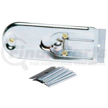 SST-60100 by ROADPRO - Razor Blade - Safety Razor Scraper, with 6 Single Edge Rectractable Blades