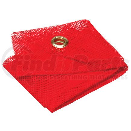 1616G by ROADPRO - Safety Flag - Danger/Danger/Warning Flag, Red Nylon Mesh, 16" x 16", with 2 Metal Grommets