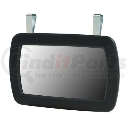 7071 by TRUCKSPEC - Door Mirror Rain Guard Visor - Removable Clip-On, 4-3/8" x 6-5/8", Black, Plastic Frame, Small