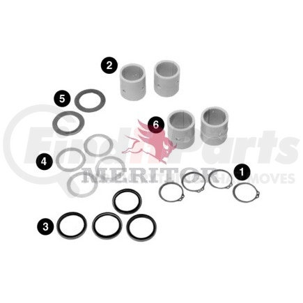 R615001 by MERITOR - KIT BK REP MNR